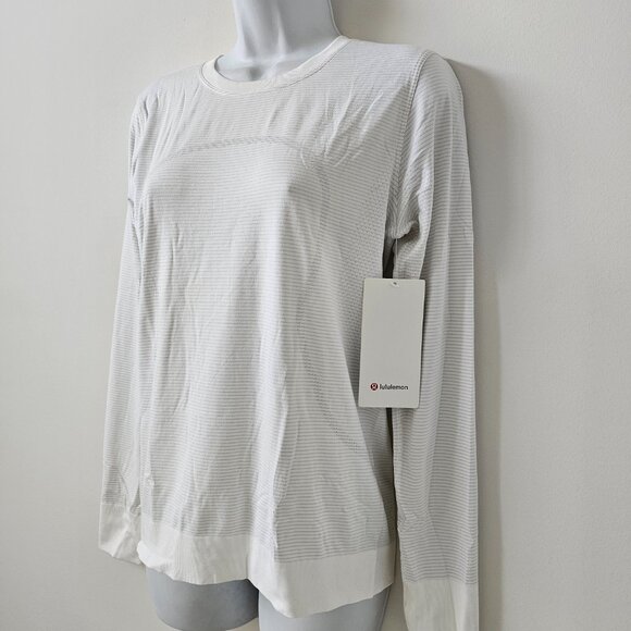NWT LULULEMON WHWH White Swiftly Relaxed Long Sleeve Crew Top 6 - Picture 2 of 8